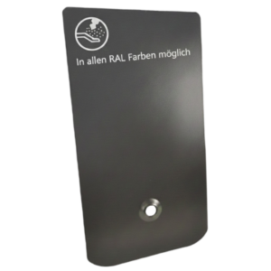 REVÊTEMENT EN POUDRE Feuille solaire ALU 200x370mm 1mm avec bague d'étanchéité