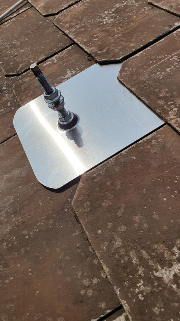 ALU Solarblech 200x370mm 1mm inkl. Dichtring
